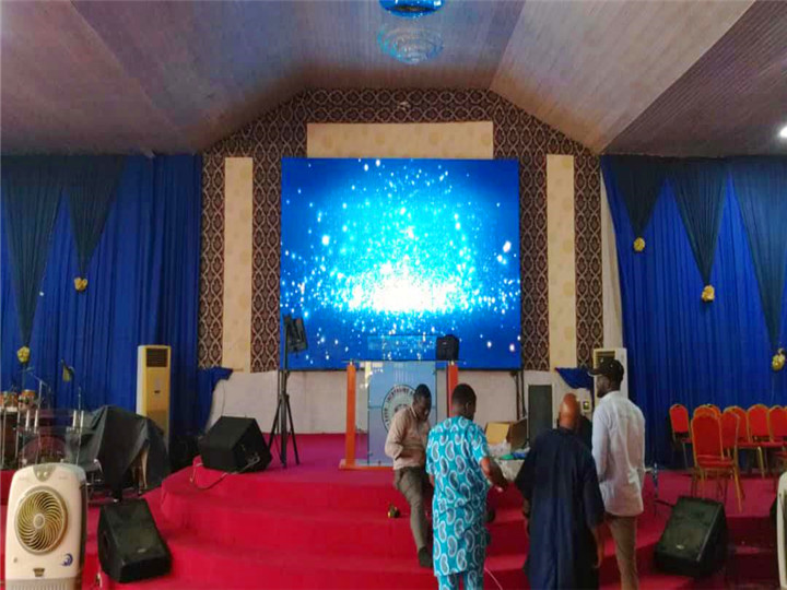 P6 Interior Front Service LED Video Wall în Nigeria