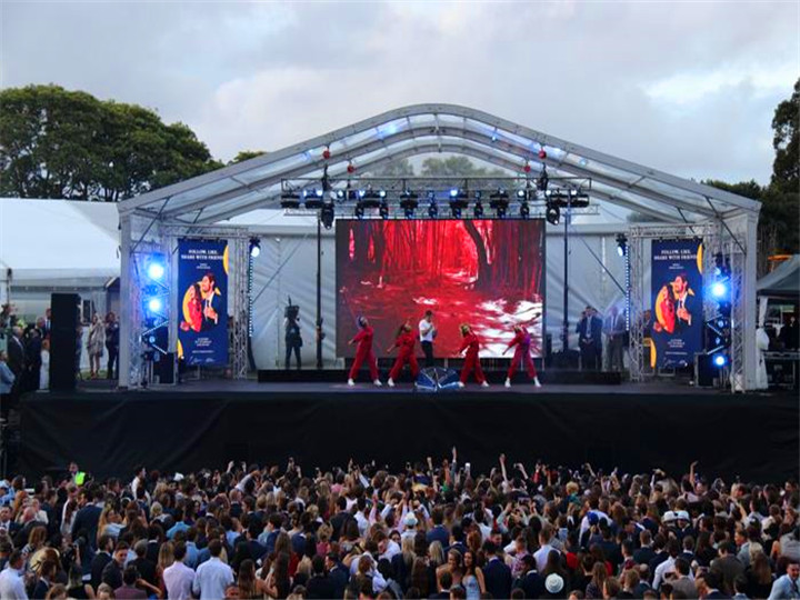 P4.81 Închiriere scenă exterioară LED Video Wall în Australia